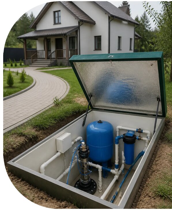 Автономное водоснабжение дома в Томске от 163905 р. | АПаруса-Тмс